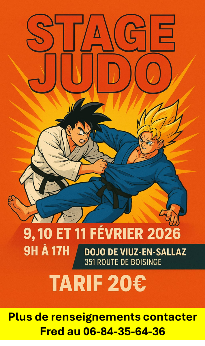 STAGE JUDO - 09.02, 10.02 et 11.02.2026 - Viuz-en Sallaz
