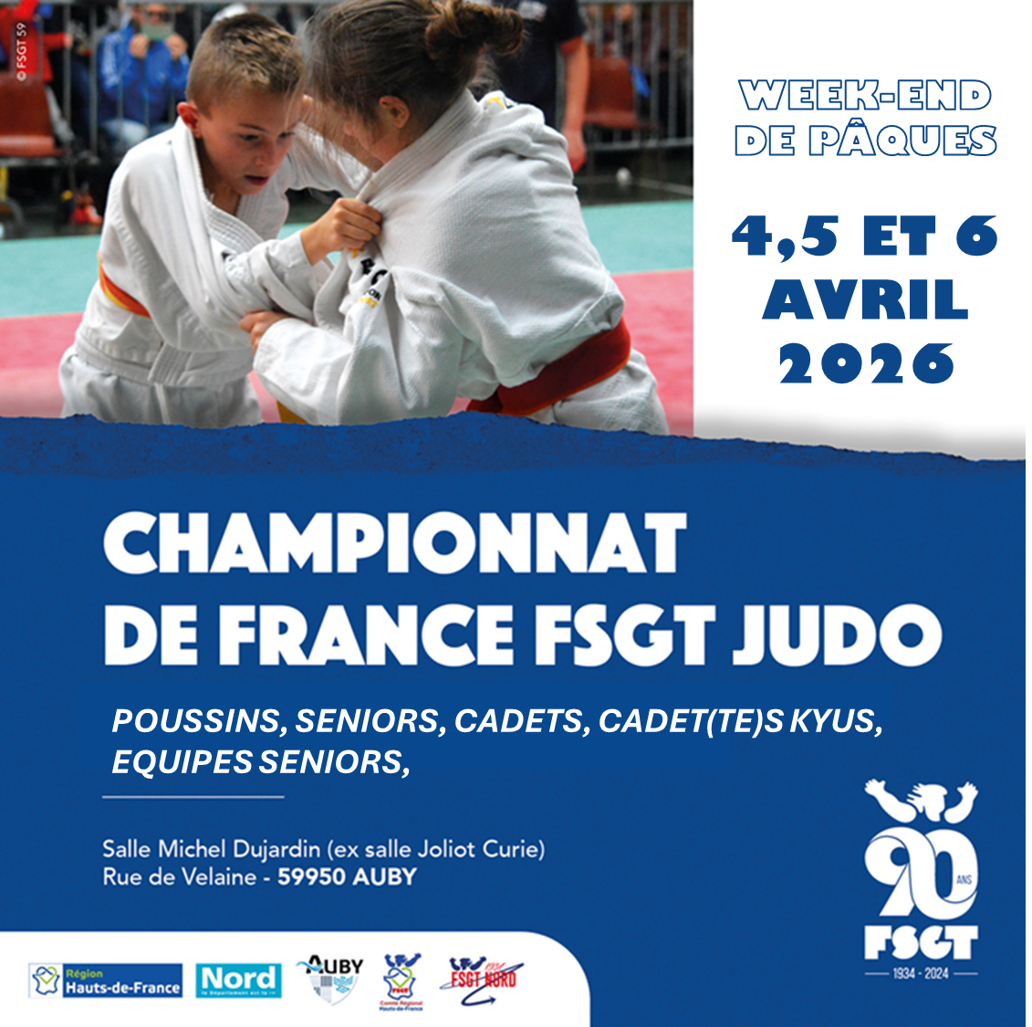 FRANCE FSGT - 04.04 05.04 et 06.04.2026 - Auby (59)