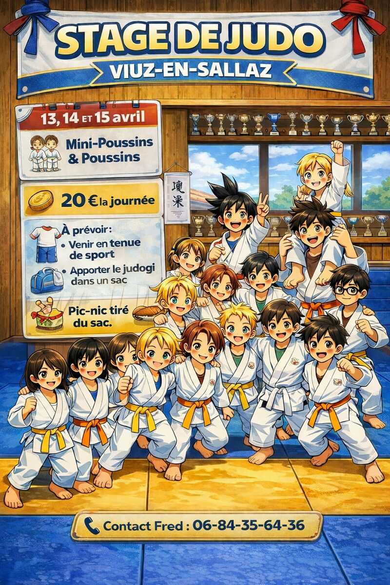 STAGE DE JUDO - PÂQUES - avec Fred