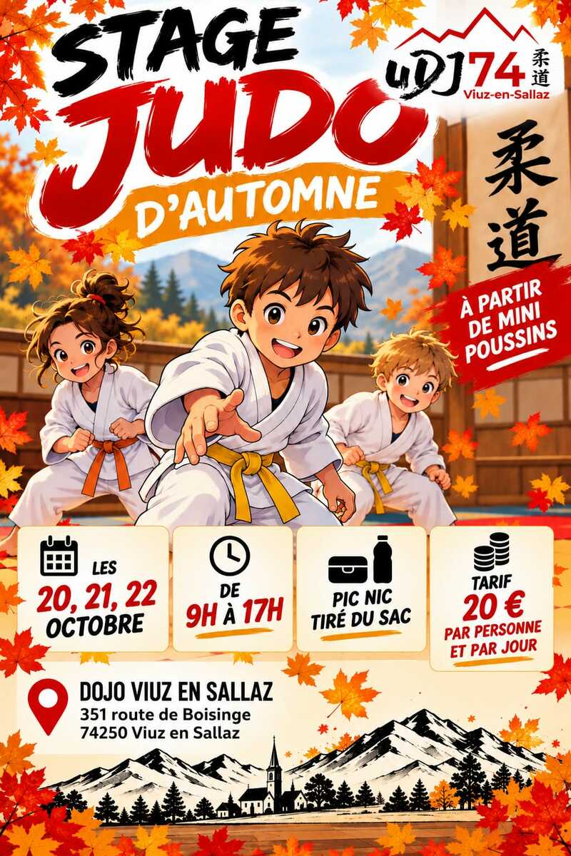 Stage de judo d'automne avec Fred