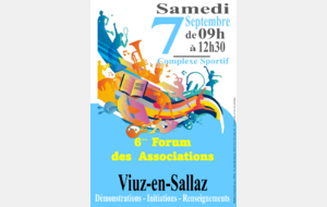 Rdv au Forum des Associations de Viuz-en-Sallaz