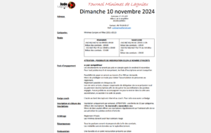 Tournoi Minimes de Lagnieu - 10.11.2024